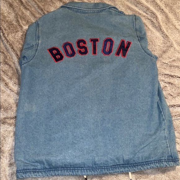 Starter Boston Red Sox’s denim jacket. - Picture 2 of 2